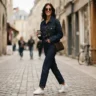 Dark Wash Raw Brut Denim Jackets and Matching Straight Leg Jeans