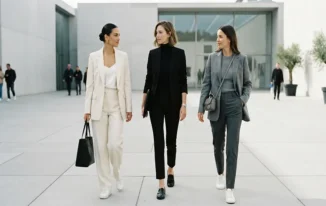 Minimalist Aesthetic Monochrome Suiting and Tailored Separates for Women