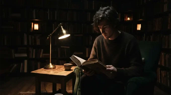 The Sanctuary of Shadows and Pages: The Moody Aesthetic of Reading in the Dark